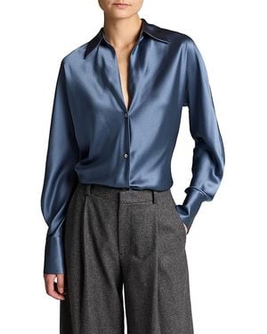 Vince Silk Blouse - Blue