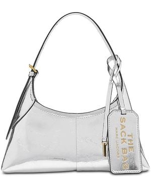 Marc Jacobs Small Belted Leather Shoulder Bag - Gray