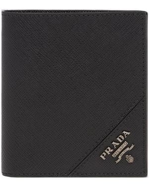Prada Saffiano Leather Wallet - Black