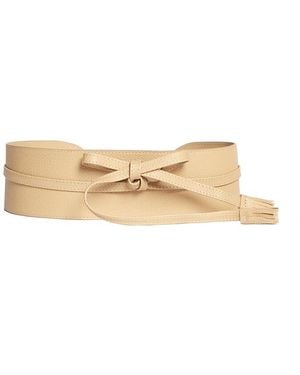 VAINCOURT L'Ingenieuse Wrap Leather Belt - Natural