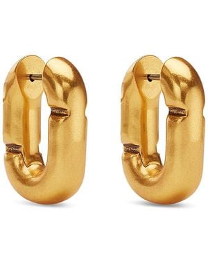 Marc Jacobs Pop J Marc Huggie Hoop Earrings - Metallic