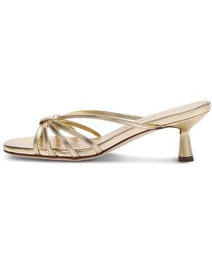 Aeyde Abby Strappy Sandals - Metallic