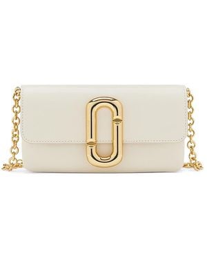 Marc Jacobs Scene Leather Wallet Crossbody - Natural