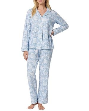 Bedhead Long Sleeve Classic Stretch Jersey Pajama Set - Blue