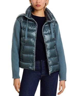 Herno Mixed Media Jacket - Blue