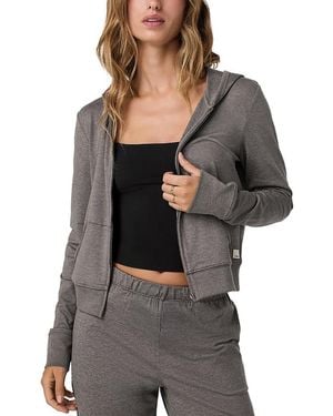 Vuori Halo Zippered Hoodie - Gray