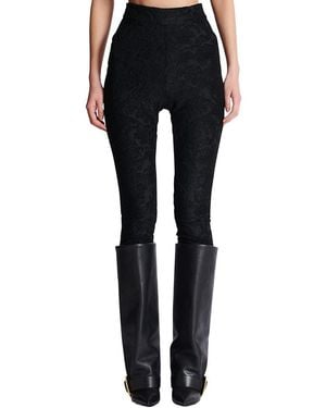 Balmain Baroque Patterned Leggings - Black