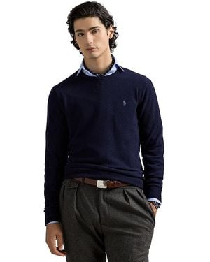 Polo Ralph Lauren Wool Crewneck Sweater - Blue