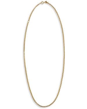 BY PARIAH 14K Belcher Link Chain Necklace, 17.7-19.7 - White