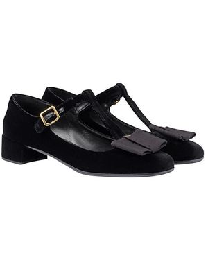 Prada Velvet Pumps - Black