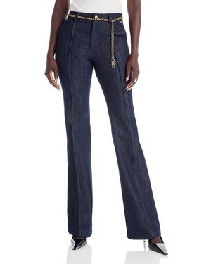Michael Kors High Rise Bootcut Jeans - Blue