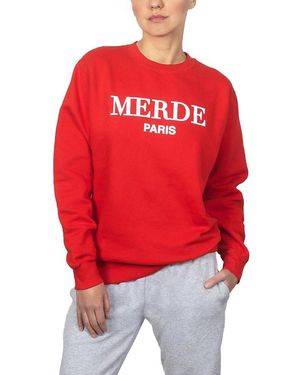 DEPARTURE Merde Sweatshirt - Red