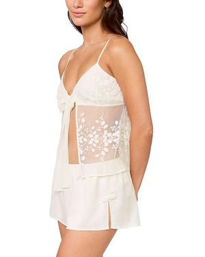 Rya Collection Tidal Cami & Tap Pant Pajama Set - White