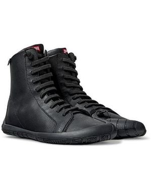 Camper Peu Path+ Leather Ankle Boot - Black