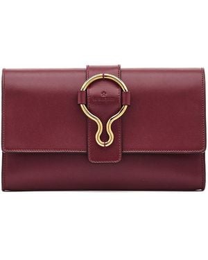 Il Bisonte Consuelo Leather Clutch - Purple