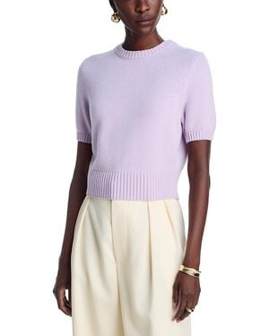 Toccin Elsie Short Sleeve Sweater - Purple
