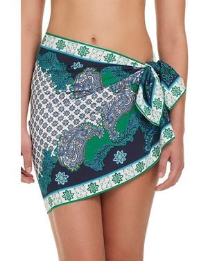 Red Carter Pareo Cover Up - Blue