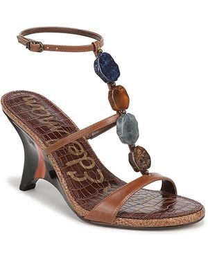 Sam Edelman Massey Embellished Sandals - Brown