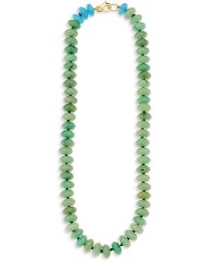 Adina Reyter 9K Quartz & Aventurine Collar Necklace - Green