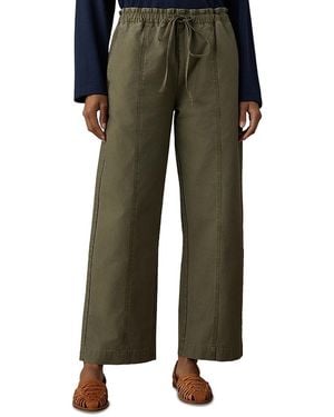 Faherty Cotton Twill Drawstring Pants - Green