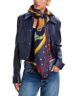 Mother The Scarf It Up Silk Scarf - Blue