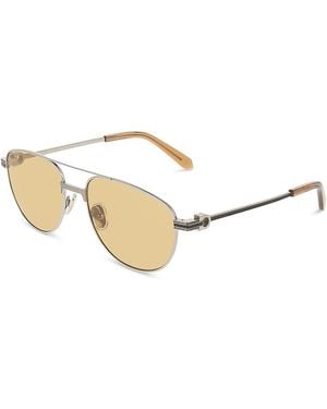Ferragamo Aviator Sunglasses, 56Mm - Natural