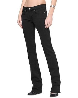 RE/DONE The Lean Low Rise Straight Jeans - Black