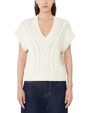 Weekend by Maxmara Wkdpascia Sweater Vest - White