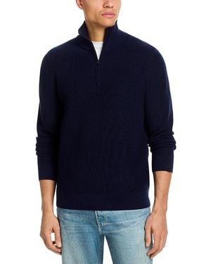 Rag & Bone Joel Merino Half Zipper Sweater - Blue