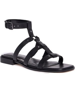 PAIGE Ryland Flat Sandals - Black