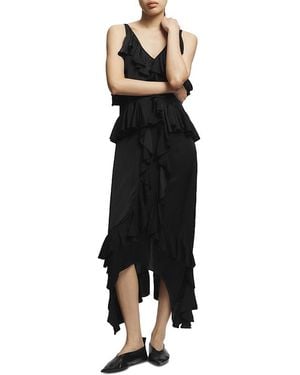 Saint Art Gavin Ruffled Dress - Black