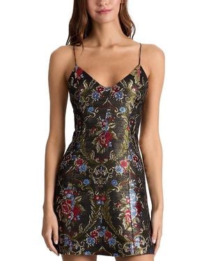 Alice + Olivia Tayla Jacquard Dress - Black