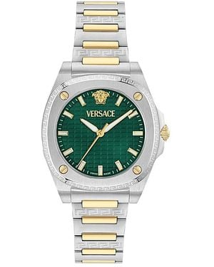 Versace Greca Pulse Watch, 36Mm - Green