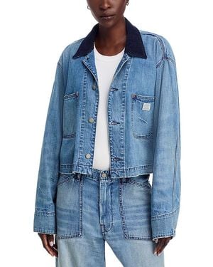 Denimist Cropped Chore Jacket - Blue
