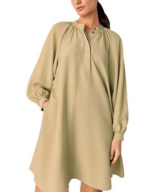 Whistles Full Volume Gathered Dress - Natural