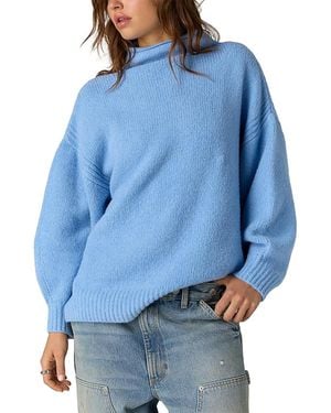 Free People Beaumont Funnel Neck Sweater - Blue