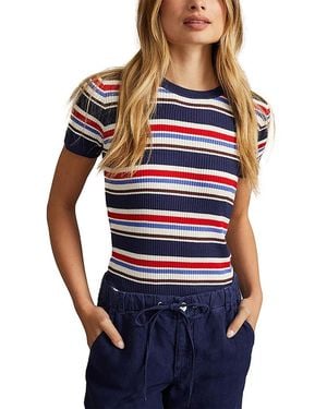 Bella Dahl Fitted Crewneck Tee - Blue
