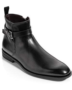 To Boot New York Desmond Leather Buckle Boots - Black