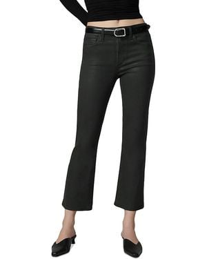 Joe's Jeans The Callie Cropped Bootcut Coated Jeans - Black