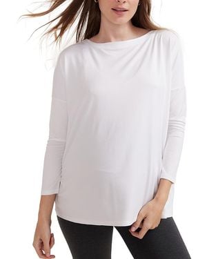 Hatch Collection The Perfect Longsleeve Maternity Tee - White
