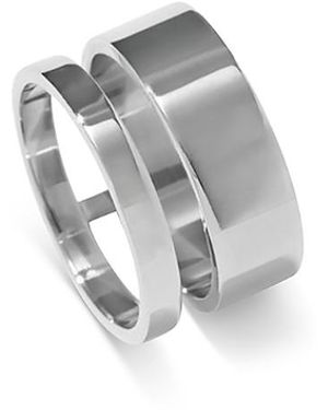 Repossi 18K Berbere Polished Double Ring - Gray