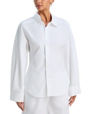 Rohe Uneven Collar Poplin Shirt - White