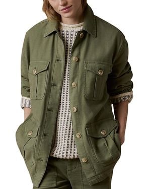 Faherty Soft Stretch Safari Jacket - Green