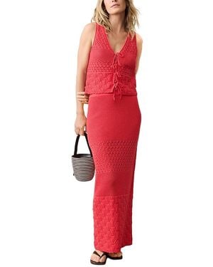 Marine Layer Amanda Sweater Vest - Red