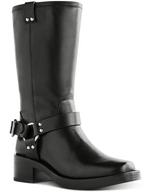 Reformation Francesca Moto Boots - Black
