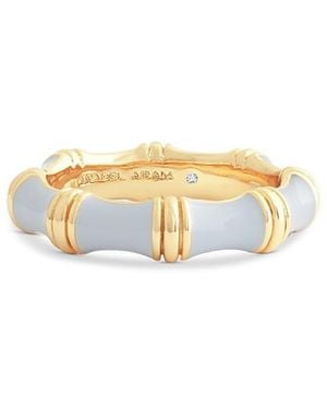 Anabel Aram Bamboo Band Ring - White