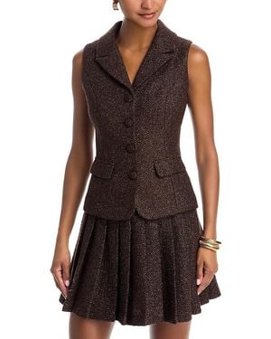 Aqua Tweed Vest - Purple
