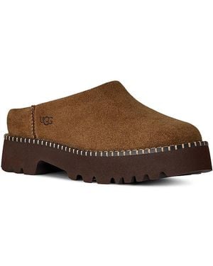 UGG Uptowner Shearling Mules - Brown
