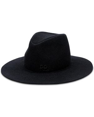 Ruslan Baginskiy Wool Blend Fedora Hat - Black