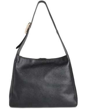 Whistles Mabel Buckle Detail Leather Tote Bag - Black